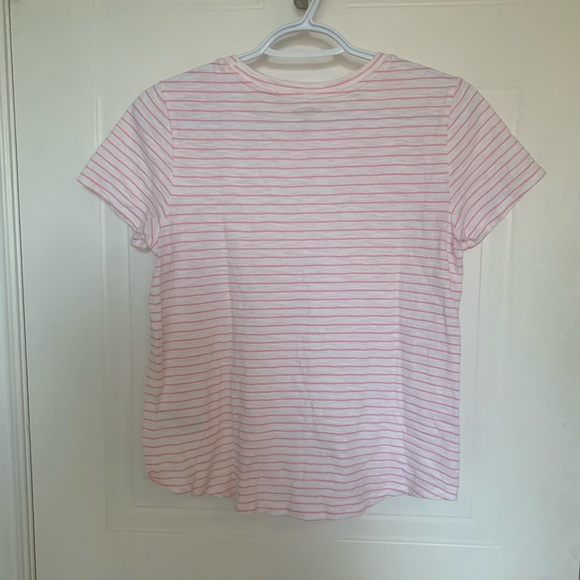 Old Navy, white and pink stripes short sleeve t-shirt, size XS - Picture 3 of 4